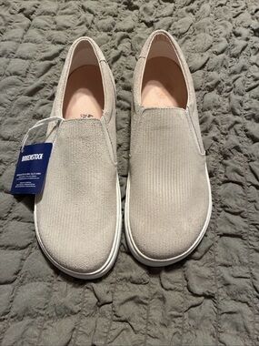 Birkenstock ladies Oswego sandcastle slip on leather shoes